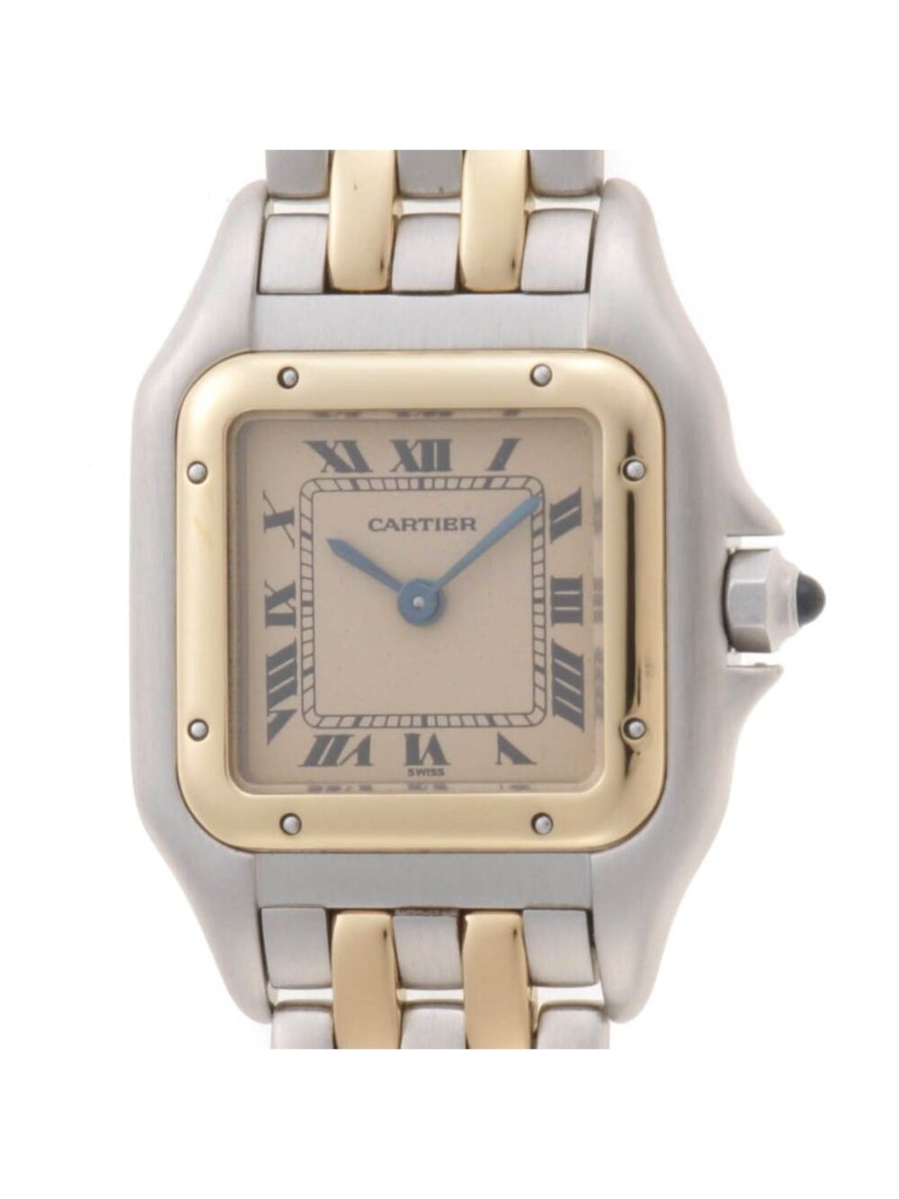 Cartier Panthere SM 2 Row Watch Yellow Gold Ivory Quartz